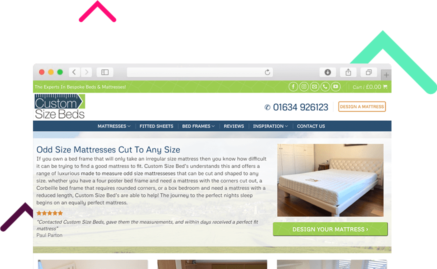 Custom Size Beds Reflect Digital